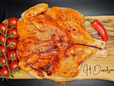 Black Garlic & Pepper Spatchcock Chicken