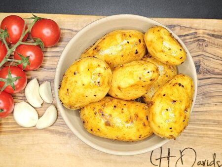 Black Garlic Potatoes